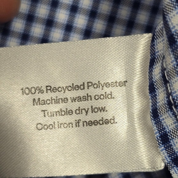 Ministry of Supply Shirt Mens XL Blue Plaid Button Up Long Sleeve Vented Office‎ - Picture 7 of 13